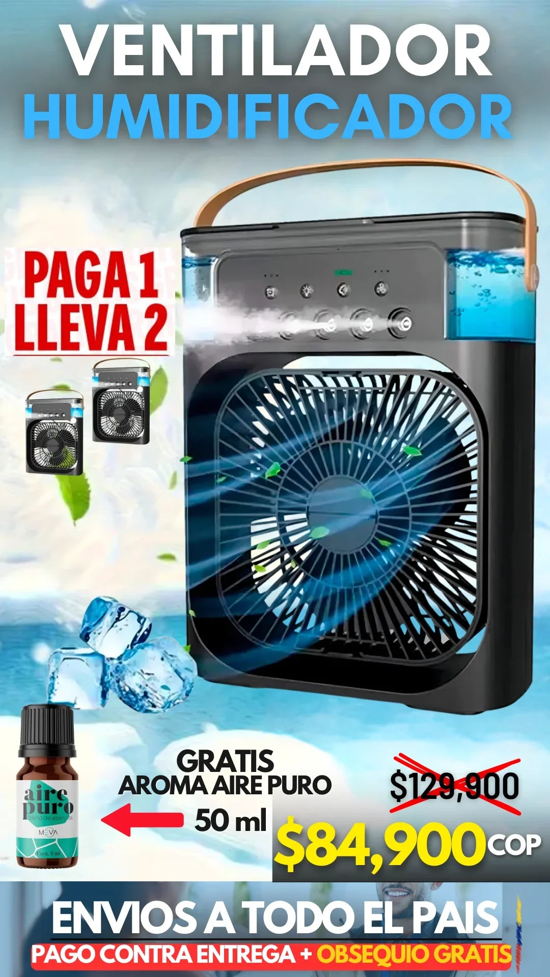 VENTILADOR HUMIFICADOR 2X1