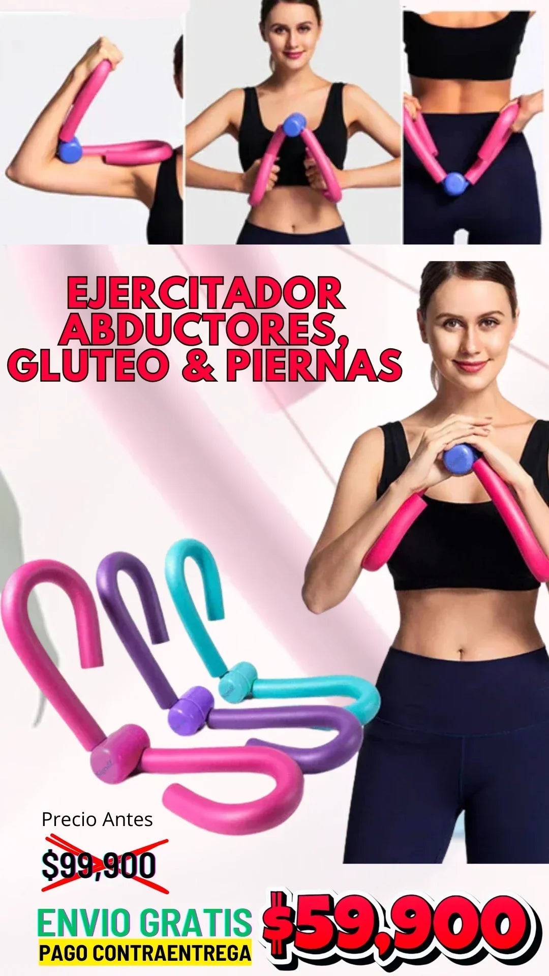 EJERCITADOR ABDUCTORES,GLUTEO,PIERNA Y BRAZOS