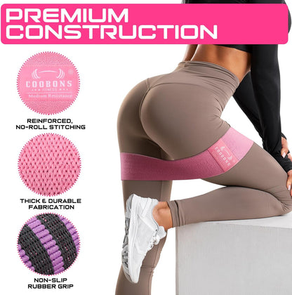 Bandas de resistencia para piernas y glúteos x3