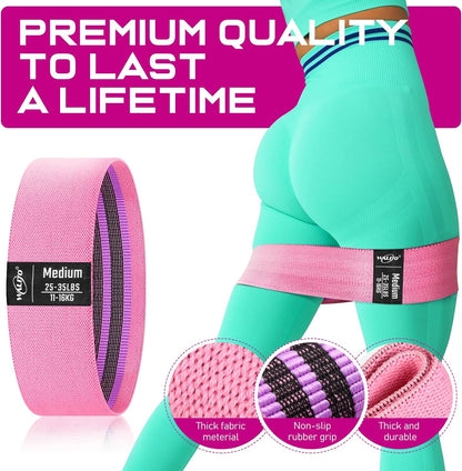 Bandas de resistencia para piernas y glúteos x3